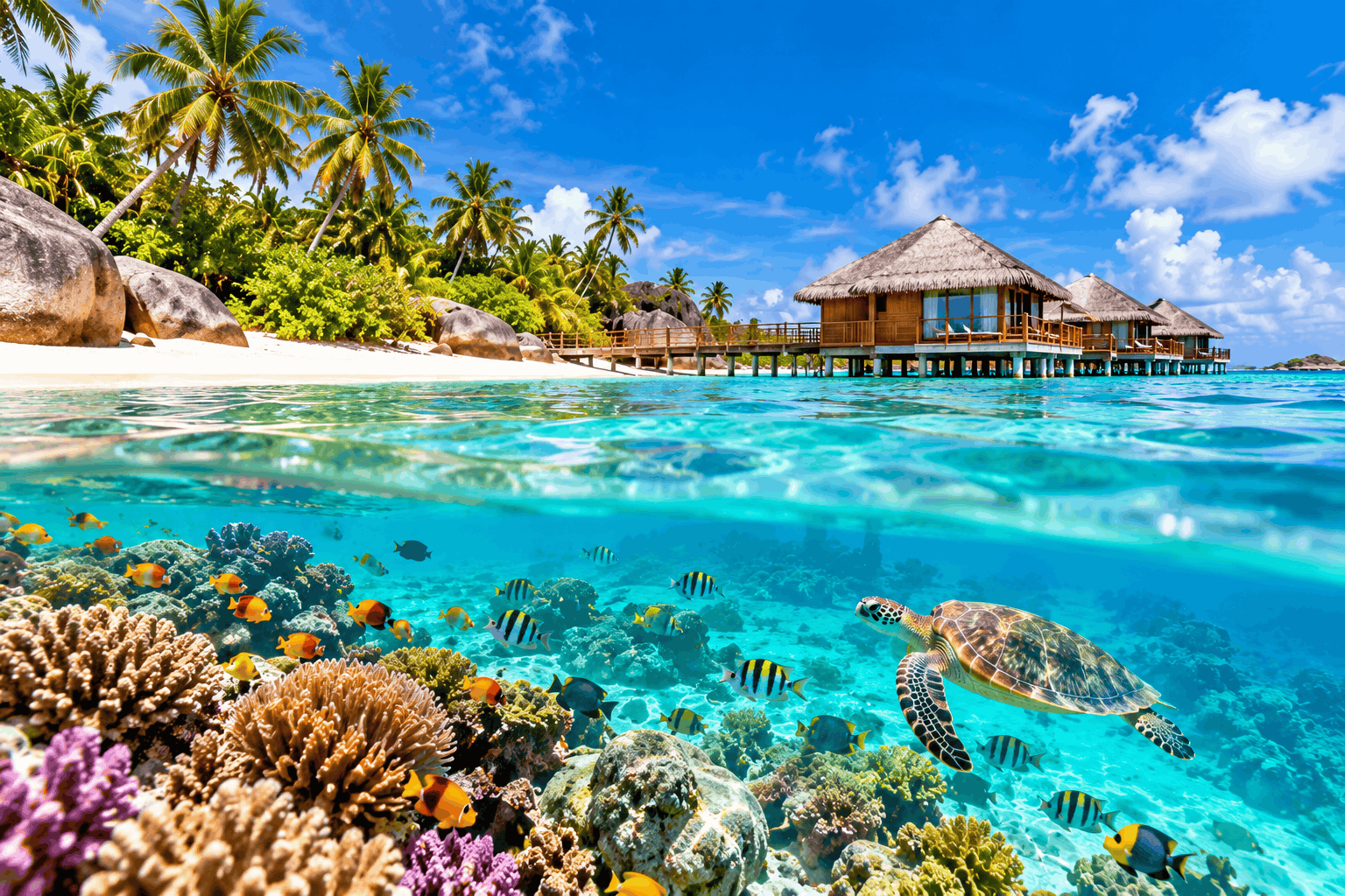 Tropical Escape with Coral Reefs