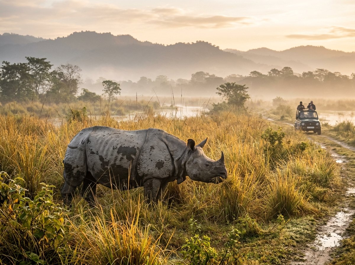 Majestic Assam: Wildlife Safaris, Majuli Island & Ahom Heritage – 7 Days / 6 Nights